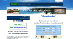 Desktop Screenshot of bocasvacationrentals.com